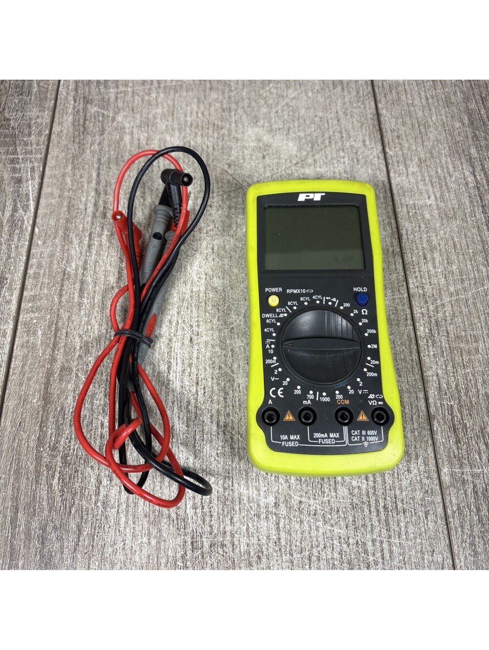 PT Multimeter Model RPMX10 with Red & Black Leads